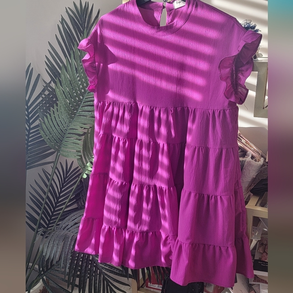 Shop Impressions Tiered Ruffle Baby Doll Dress - Size Large